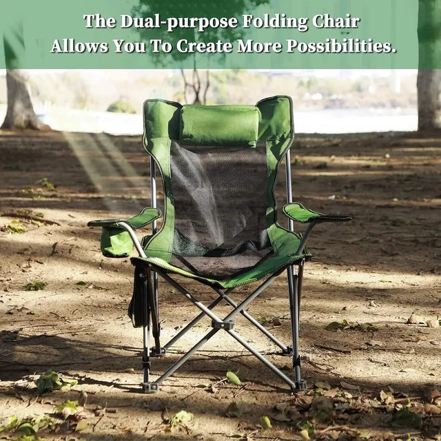 Portable Reclining Camping Lounge Chair with Footrest 3