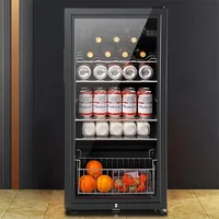 Bar à glace 135L/165L, petit réfrigérateur ménager, Commercial, salon, bureau, thé, boissons, vin, armoire 2