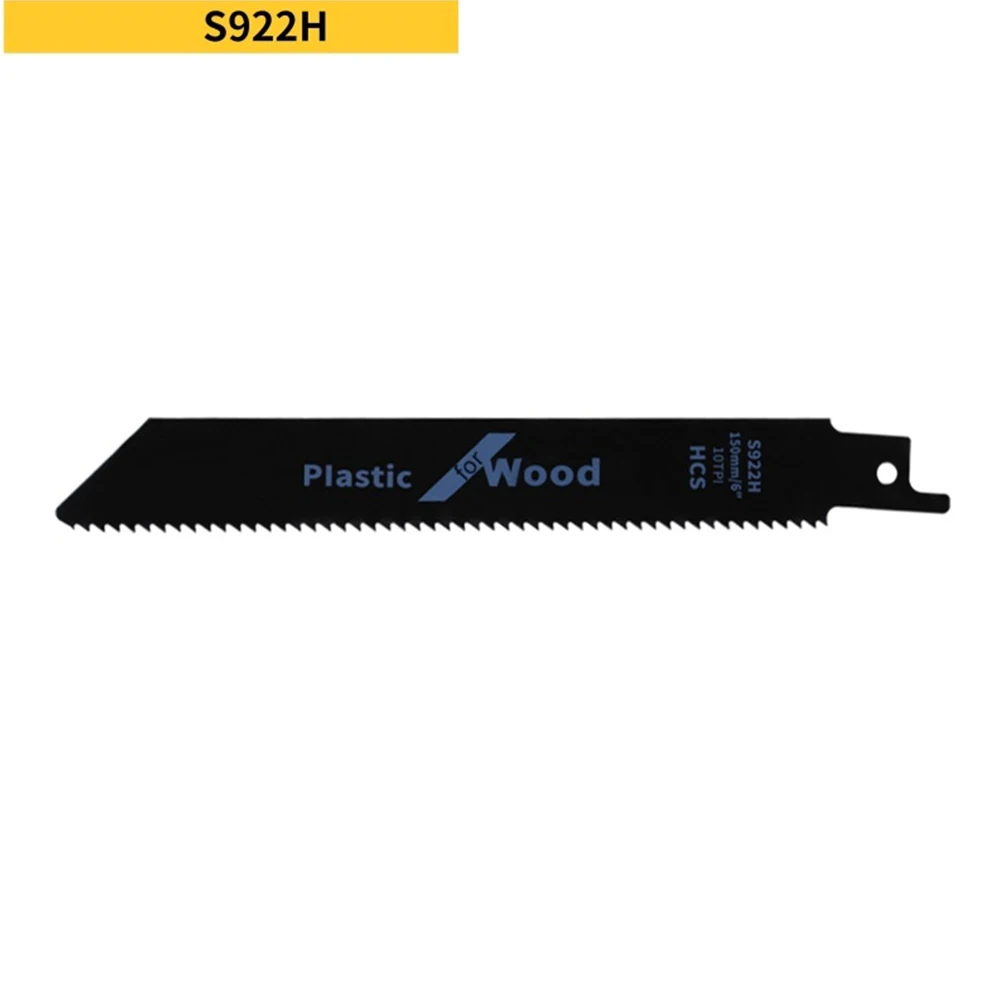 4 Pcs Reciprocating Saw Blades For Wood Plastic Pipe Cutting Metal Outdoor Cutting Suitable For Outdoor Decoration Wood Cutting ezarc 10pcs reciprocating saw blades bi metal demolition set for wood plastic and metal cutting 6 to 9 inch for electric saw