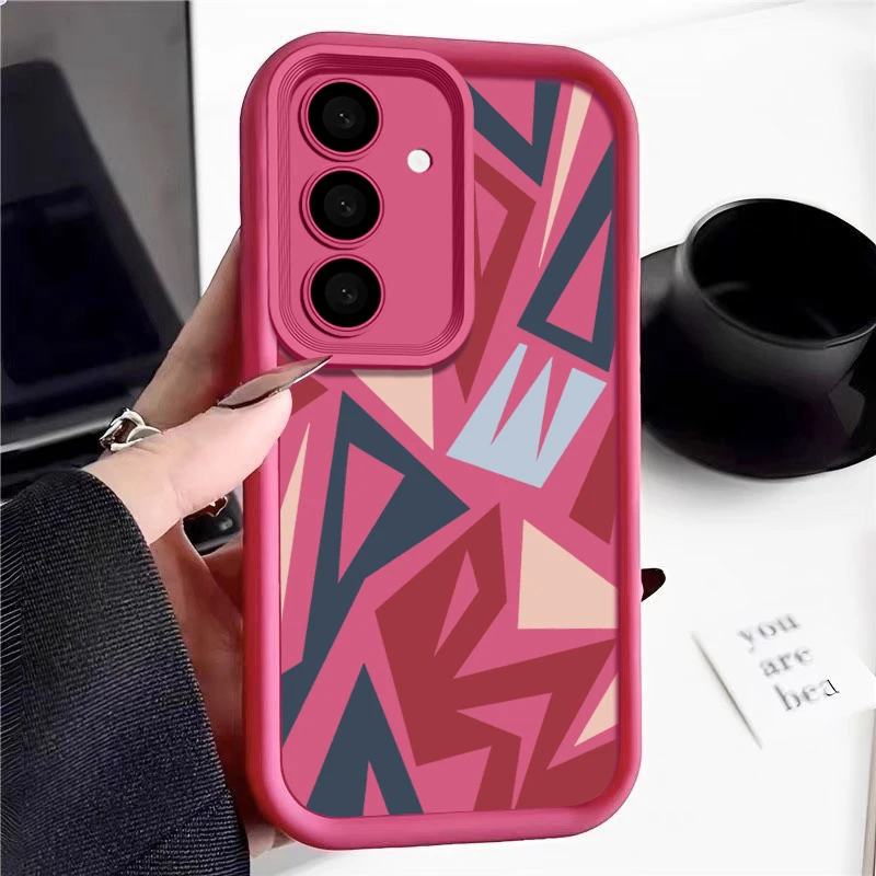 Splicing Geometric Design Phone Case