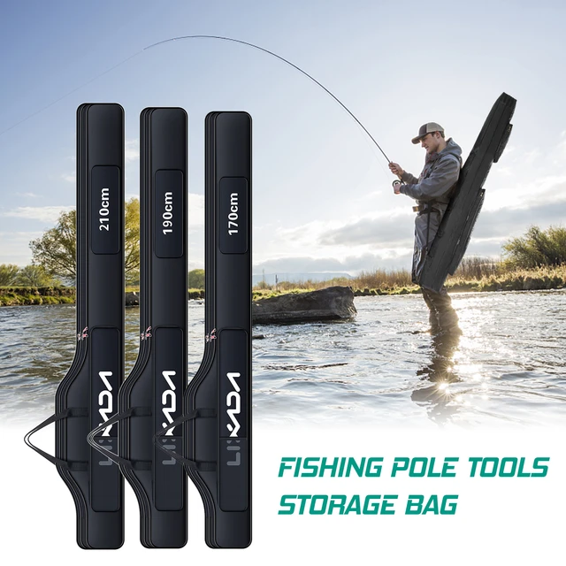 Fishing Bag Portable Folding Fishing Rod Reel Bag Fishing Pole