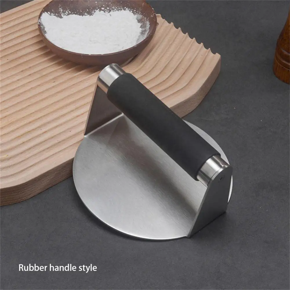 Stainless Steel Smash Burger Press Hamburger Patties Meat Masher Circular Meat Press Mold for Deli Meats Kitchen Accessories