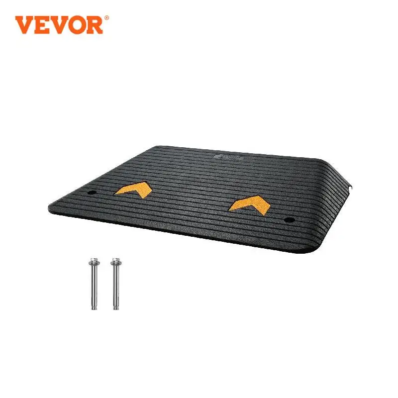 VEVOR Multi Size Driveway Curb Ramps Portable Non-Slip Lightweight Rubber Threshold Car Ramp for Wheelchair Motorcycle Scooter