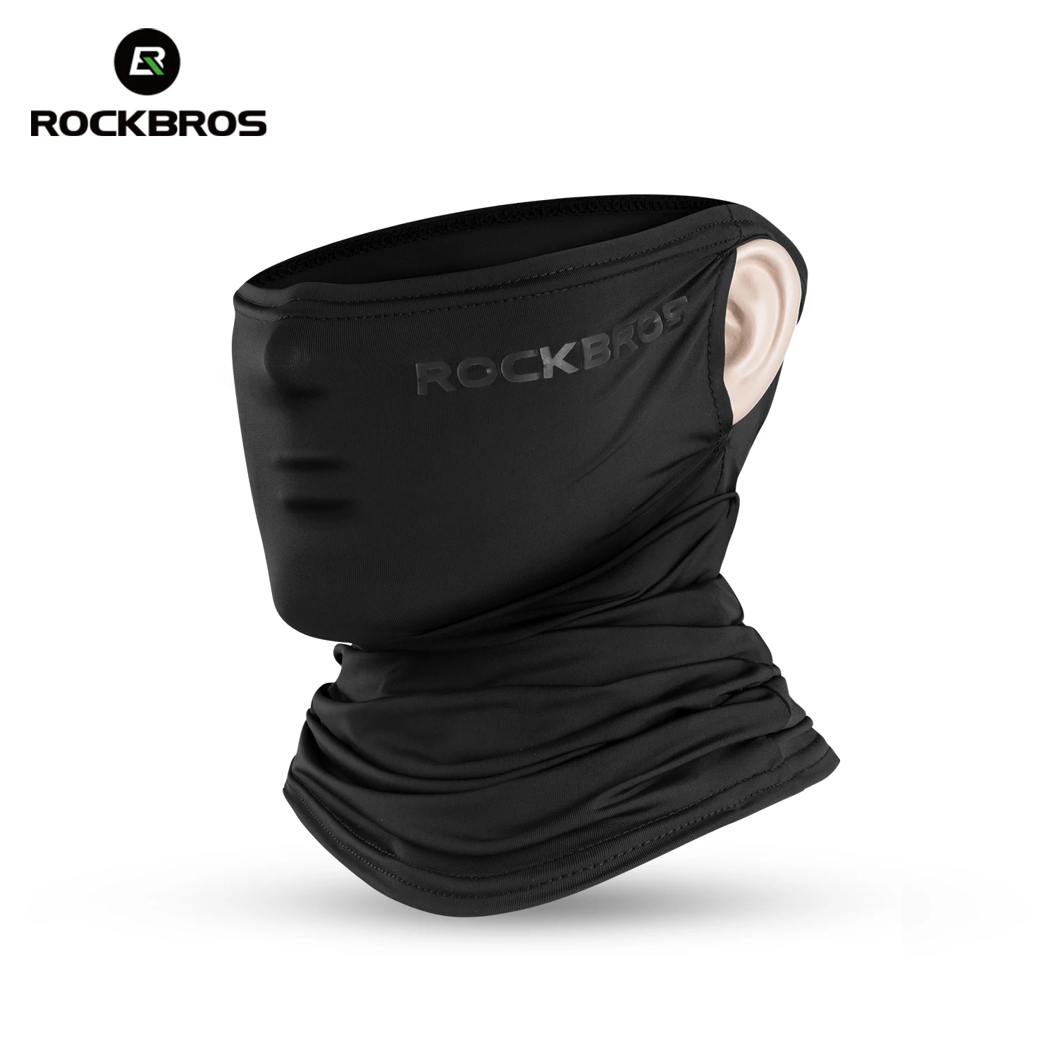 ROCKBROS Sunscreen Ice Silk Cycling Face Mask UV400 Absorb Sweat Breathable Bandana Hiking Motorcycle Bike Bicycle Scarf