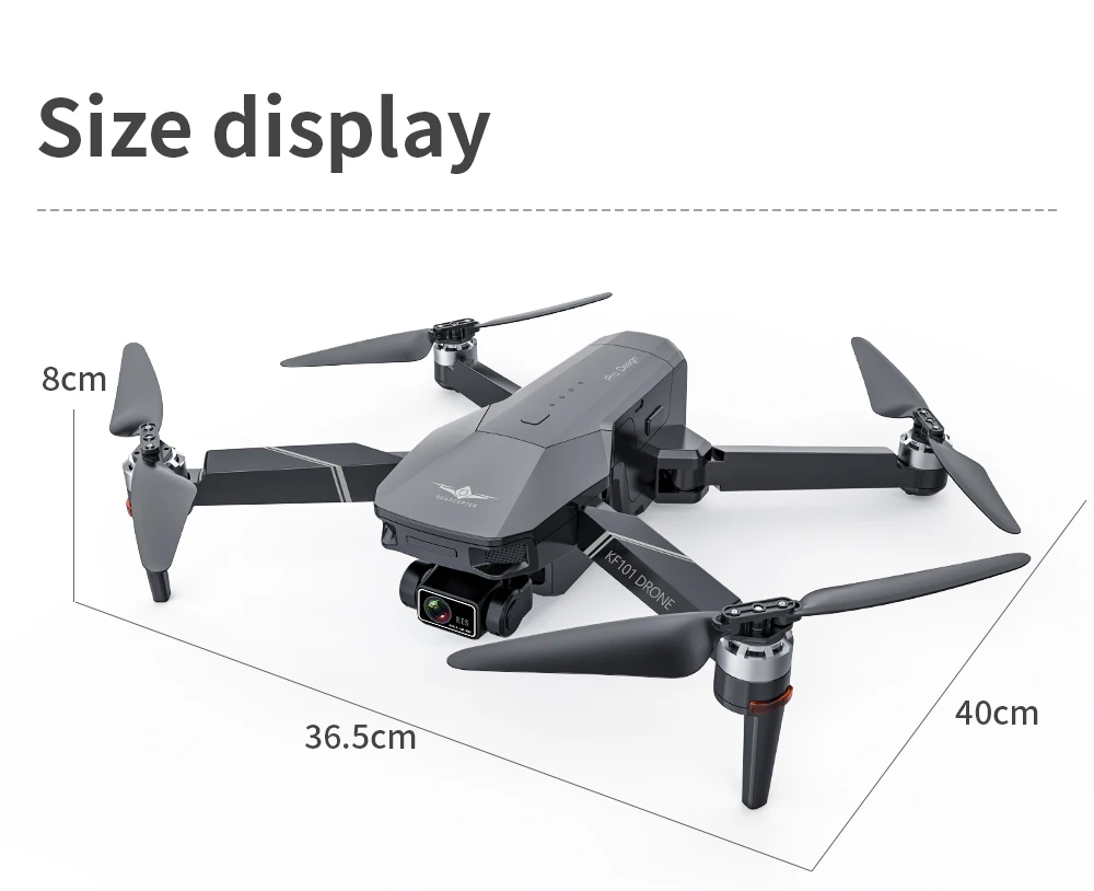 HGIYI KF101 Max Drone 4K Professional 5G WIFI Dron HD EIS Camera Anti-Shake 3-Axis Gimbal Brushless Motor RC Foldable Quadcopter