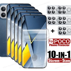 10 - in - 1 Ultra Clear Hydrogel Film Soft Lens Screen Protectors - Poco F4 GT (Ultra - thin HD)