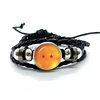 Seven Stars Bracelet for Men Dragon Ball Poster Japan Anime Punk Fashion Glass Button Leather Bracelets Wristband Fans Gift 3