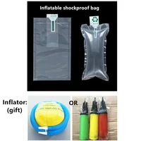 100pcs 10x15cm Small Inflatable Air Buffer Plastic Bags in Packaging - Clear Cushion Blocking Buffer Pouches + Air Pump Inflator 1