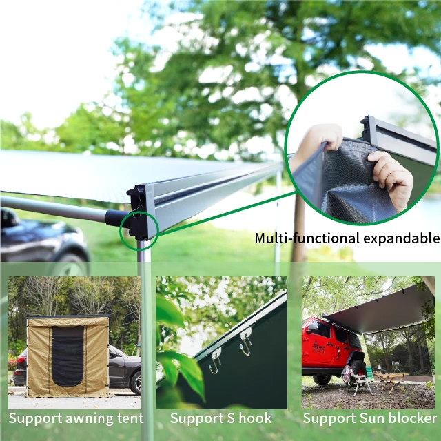 Awnlux Toldo Lateral 4x4 Car Side Awning Mount Privacy Screen Tent Suv Truck Waterproof Outdoorcustom