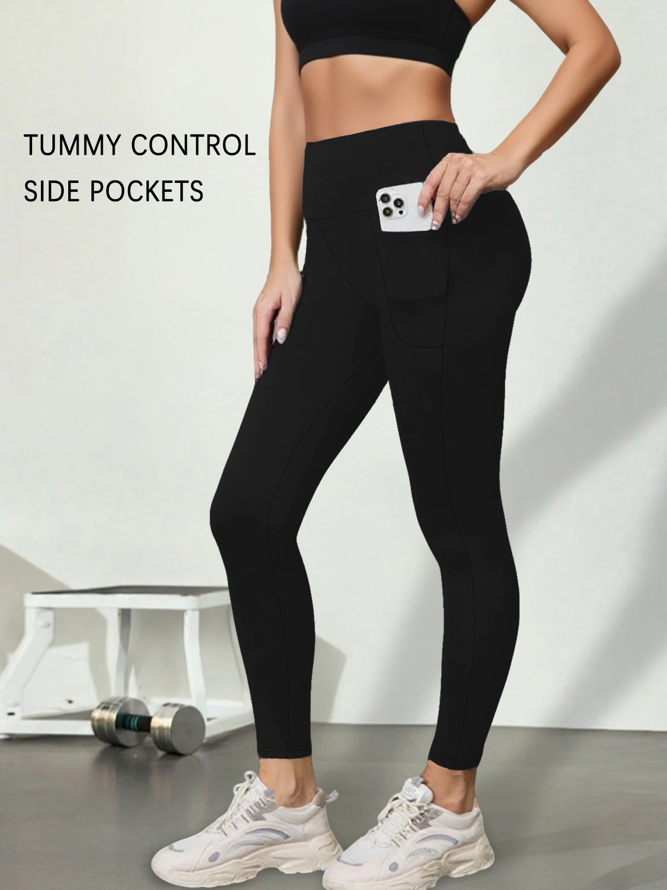 Women's Super Soft Leggings with Pockets, High Waisted Tummy Control for Yoga Workout and Casual Lounge Wear Comfort Sbc9f12458a2c4b5db9f71e8bab8c0622Y