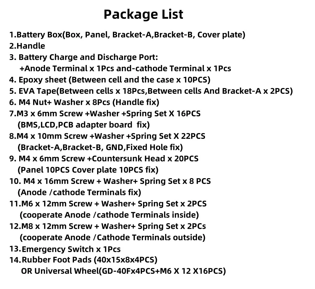 XR07-48V280AH Power Box LiFePO4 Battery Case Solar Home Energy Storage 16S 51.2