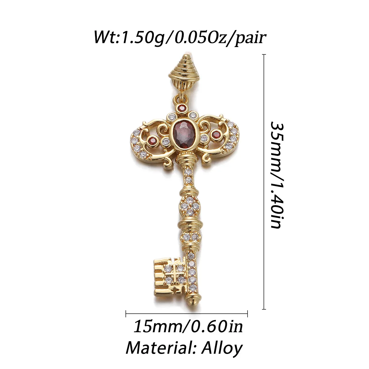 Stylish Chic Customizable Hypoallergenic Rose Planet Key Guitar Zircon Pendant Not Fade Pendant Handmade DIY Jewelry Accessories 12