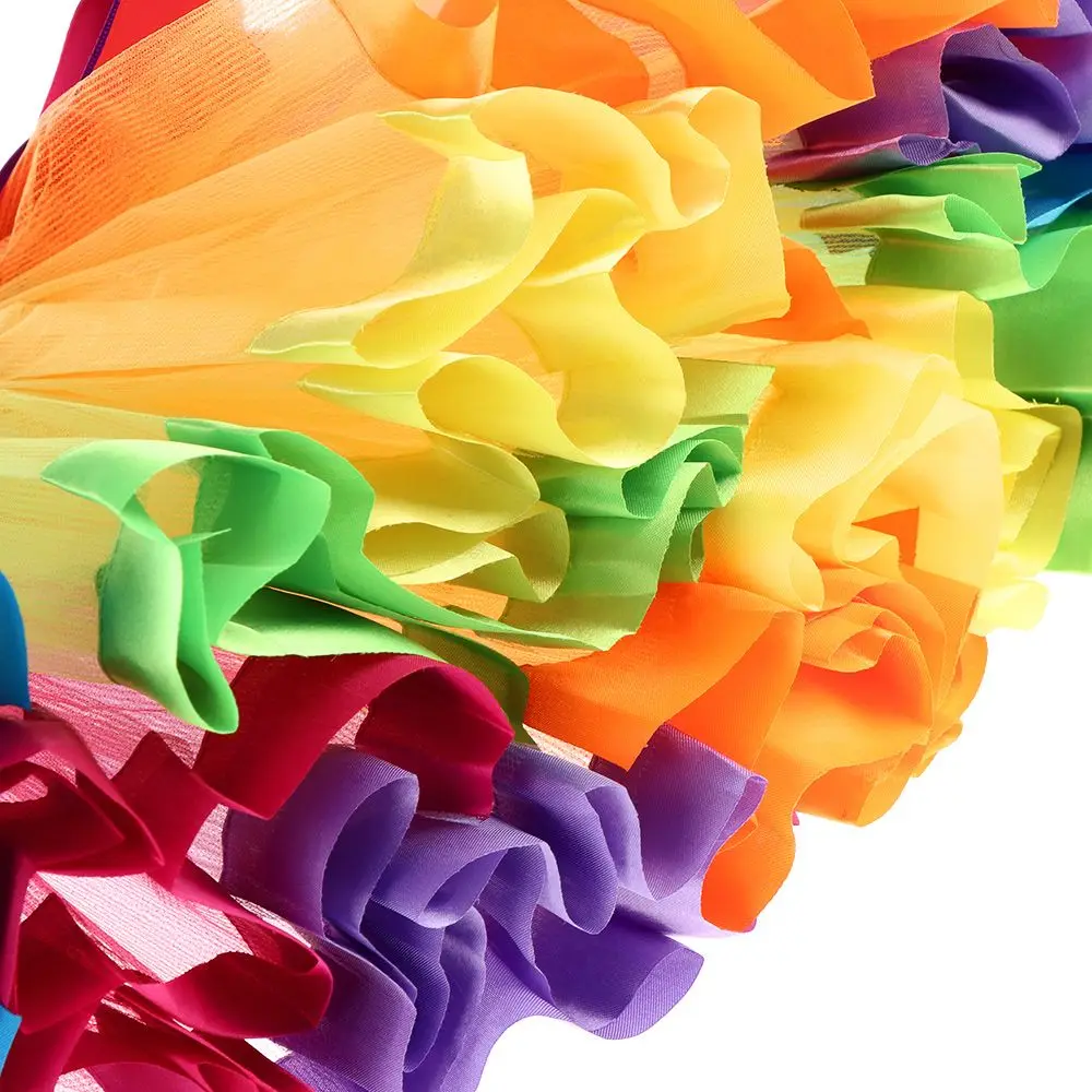 Fashion Party Gift Princess Toddler Tulle Dance Dress Rainbow Tutu Skirt