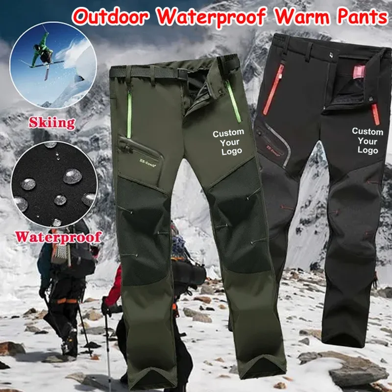 Pantalon pêche personnalisable hiver softshell pour pêche glaciaire et pêche froide