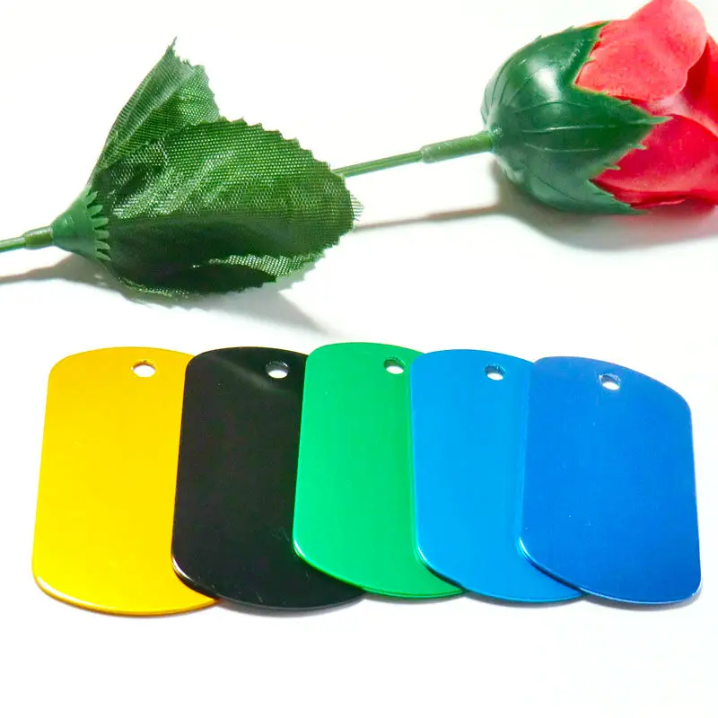 Dog ID Tags 100Pcs Customized Custom Engraved Dogs Pet Name Phone Aluminum Round Military Identity Plate Personalized