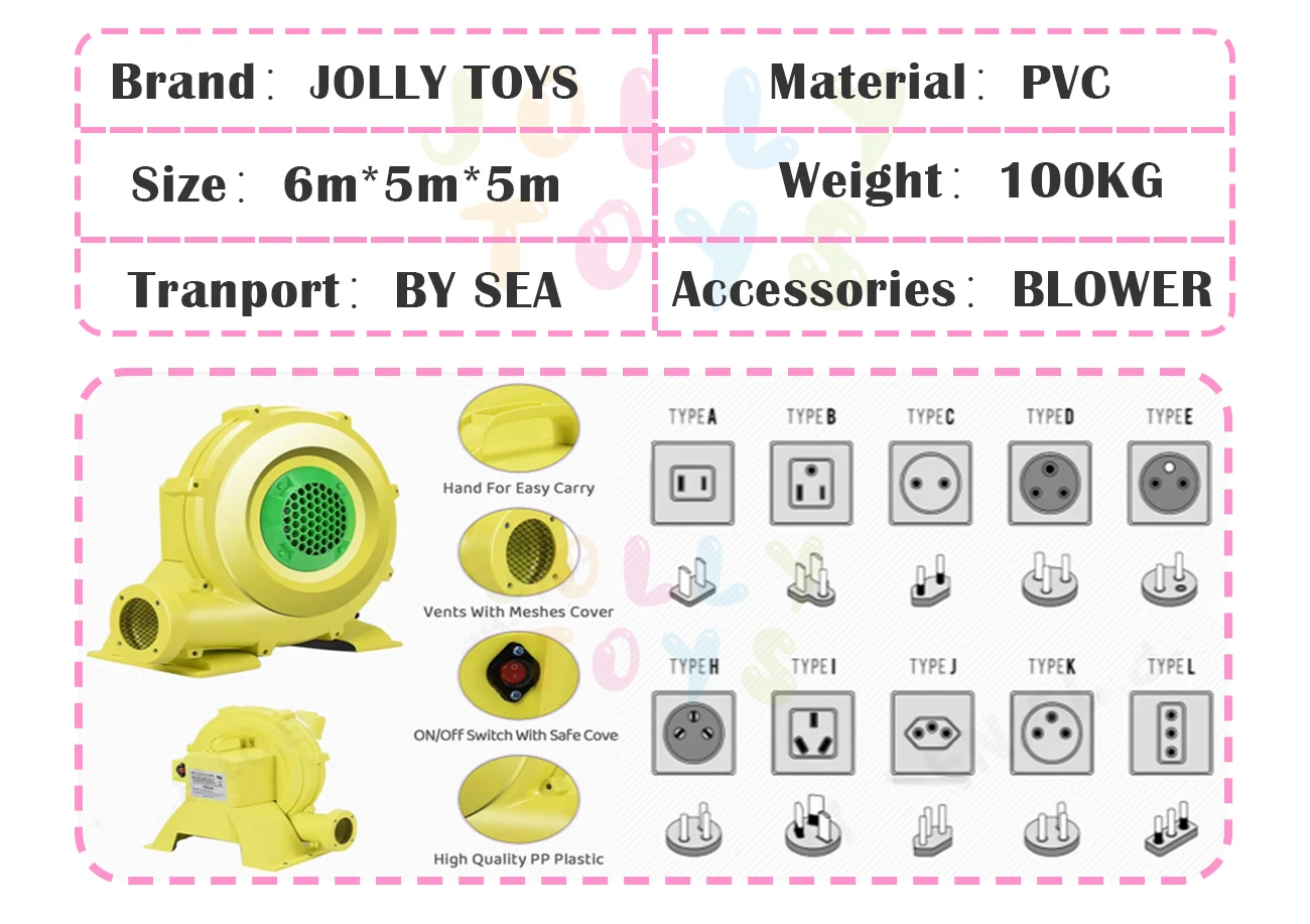 Hot Selling Indoor and Outdoor Inflatable Castle Inflatable Slide Bouncer Jumping Castle with Blower