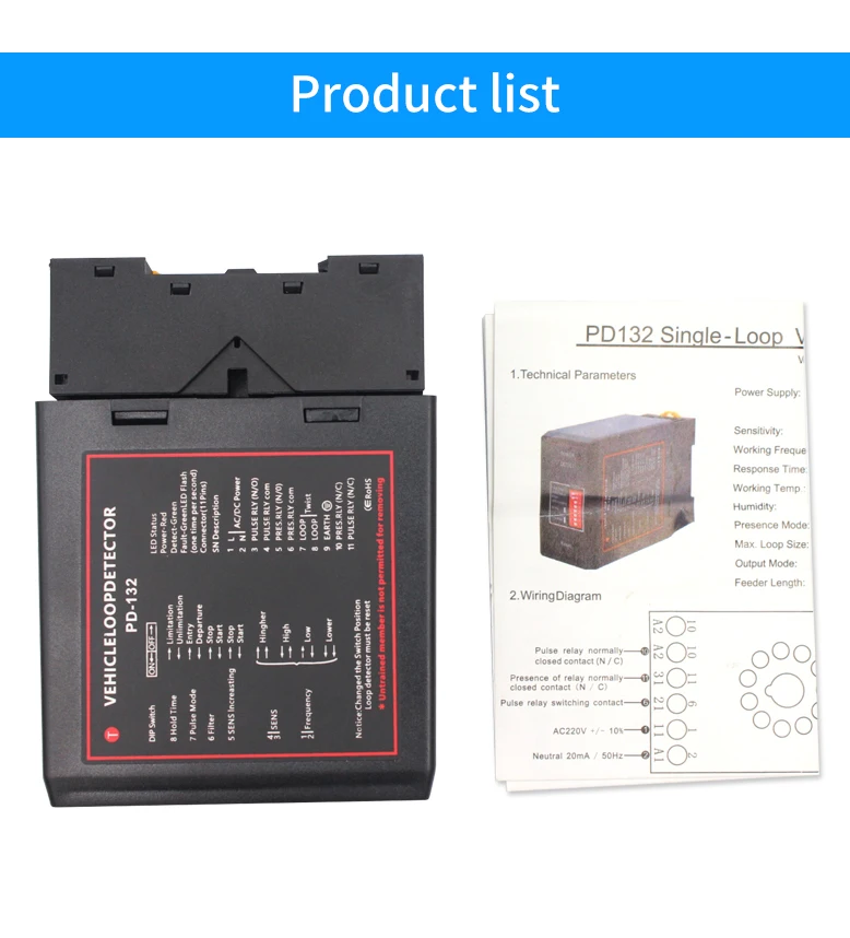PD-132 Automatic Gate Opener Barrier Gate Traffic Inductive Single Channel Loop