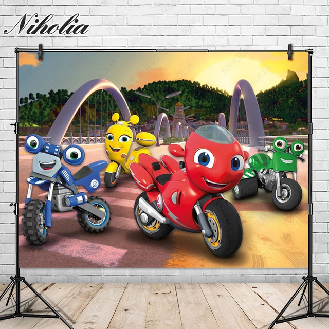 Desenhos animados Motocross Racing Backdrop para Crianças, Dirt Bike,  Motocicleta, Menino 1st Birthday Party, Decoração Banner, Cartaz -  AliExpress