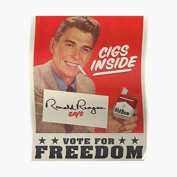 

Покупайте старые сигареты внутри Рейган Votefor постер домашний принт роспись художественное украшение винтажные картины декор Современная комната без рамки