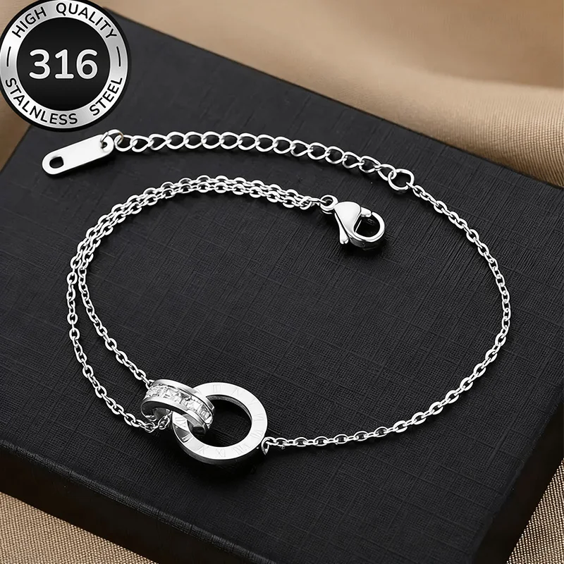 Hochwertiges vergoldetes Edelstahlarmband für Damen, lichtbeständig, eleganter Modeschmuck, für den Alltag und Partys, zartes Geschenk – Detail 5