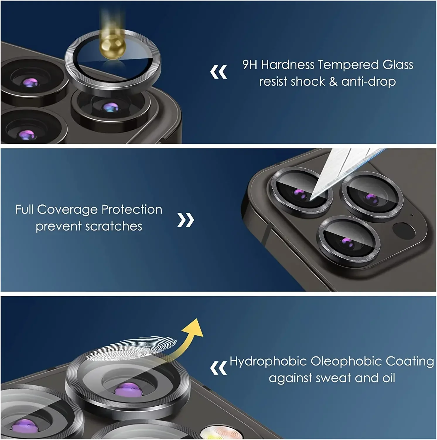 Premium Camera Lens Protector - Tempered Glass Film for Enhanced Durability and Clarity