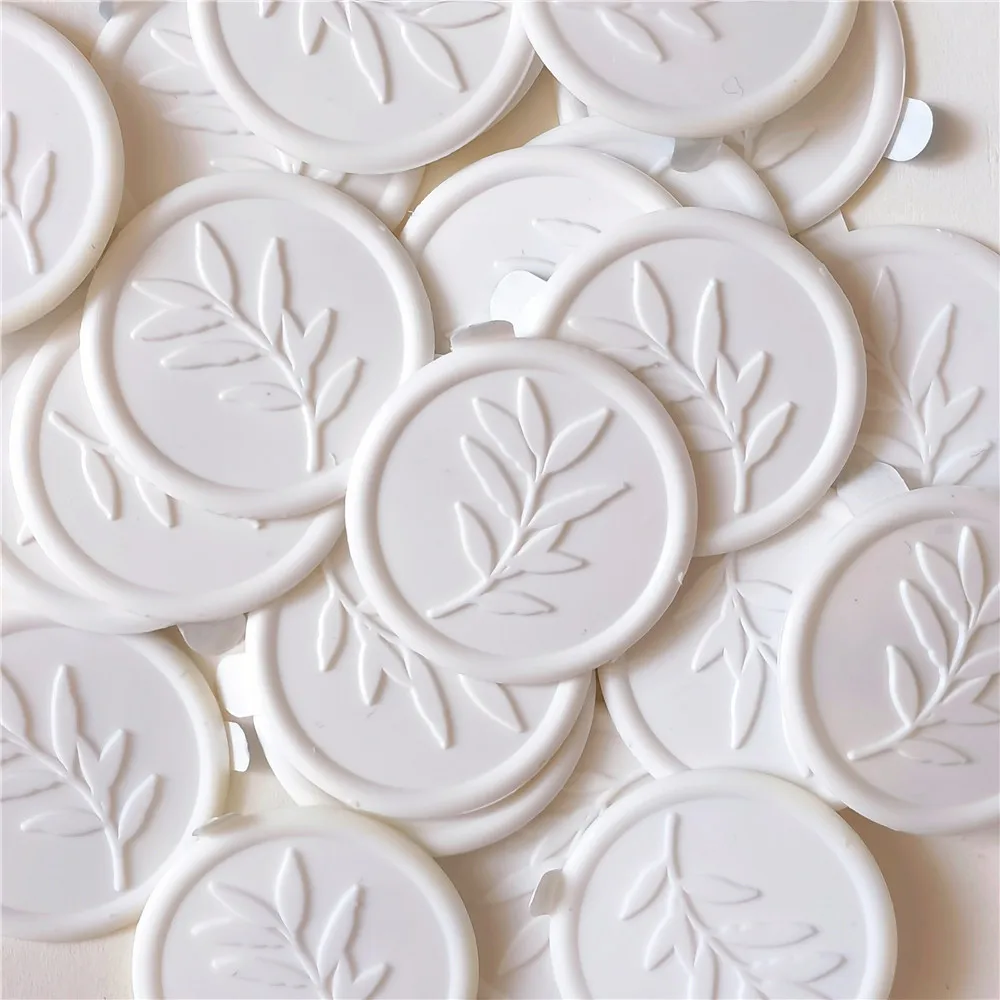 15pcs Wax Seal Stickers Eucalyptus Leaf Pattern Wedding Envelope Seal Stickers For Invitaion Gift Wrapping DIY Crafts Decorate