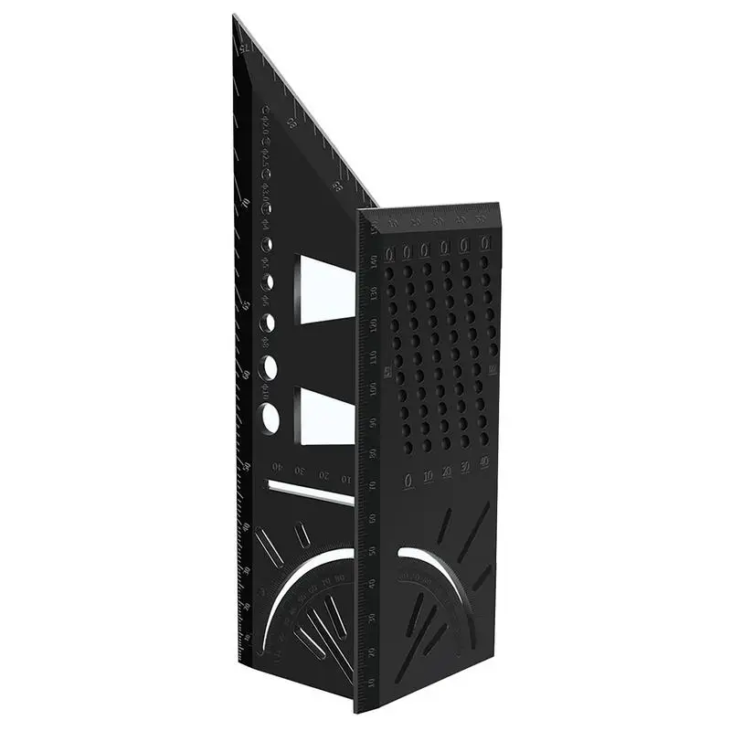 매끄러운 목공용 자 3D 마이터 각 측정 판단 사각형 사이즈 45도 및 90도 표시 정확한 측정 멀티툴