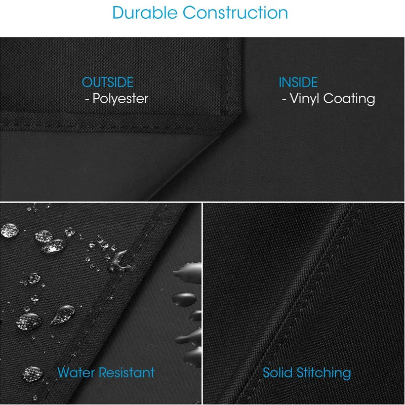 Oxford Cloth BBQ Cover,Outdoor Heavy-Duty,Anti Dust,Waterproof Grill Cover,PVC Coating,Rip-Proof Protective,Barbecue Cover,420D