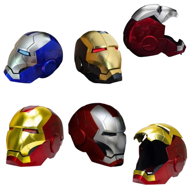 

Marvel Movie Iron Man Armor Figure Trendy Remote Control Voice Control Automatic Helmet Mask Boy Personalized Christmas Gift