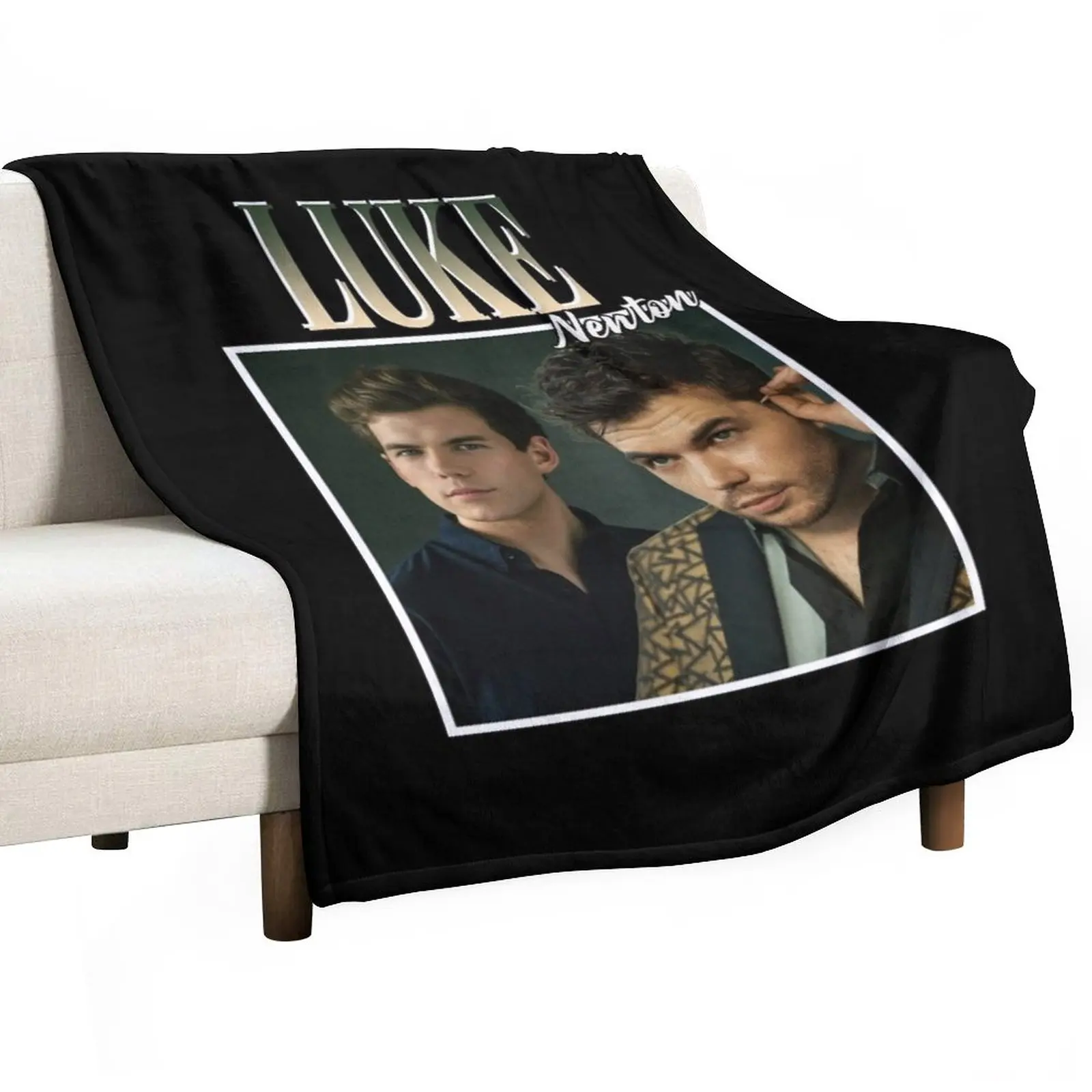 

Birthday Gift Luke Newton Graphic For Fan Throw Blanket Blanket Sofa Warm Blanket cosplay anime