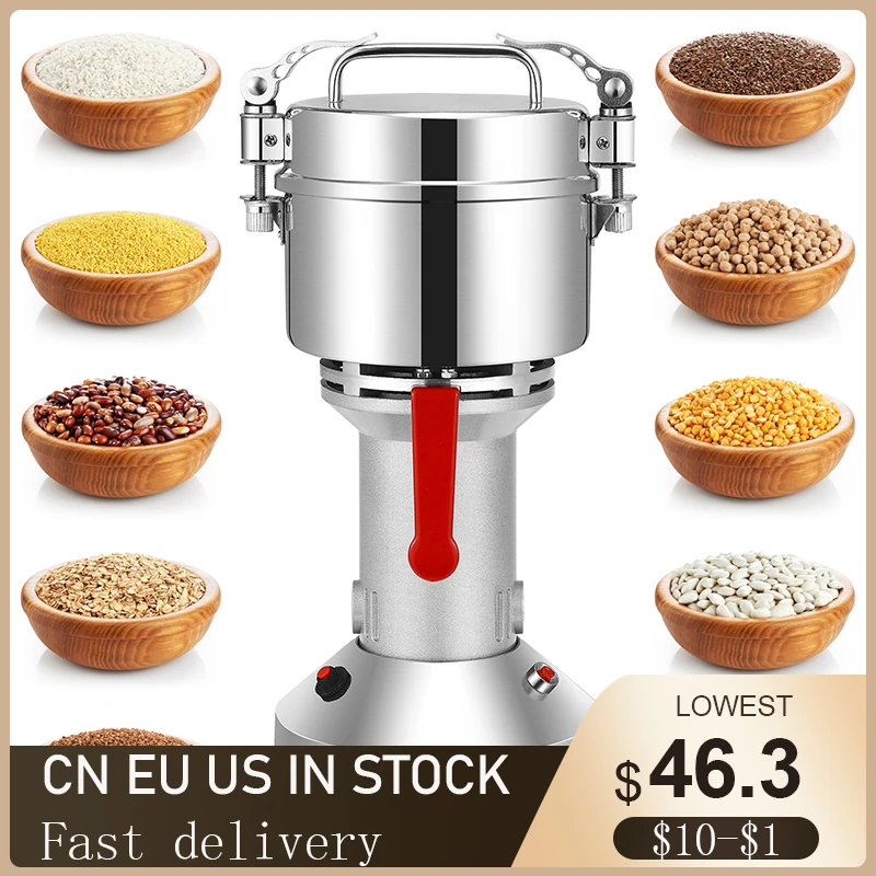 150g moulin à farine électrique 220V Herb Grain Épice Céréales Broyeur  Machine,28000r - min Portable Grinder 3 Lames Machine A402 - Cdiscount  Electroménager