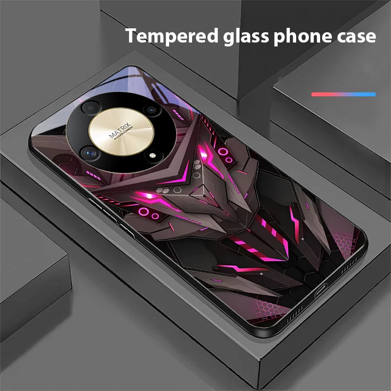 Creative Mech For Honor Magic Tempered Glass Phone Case - Sleek & Durable Protection