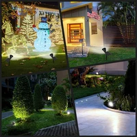 1pc Outdoor Solar Spotlight, Adjustable Automatic On/Off Flag Pole Light, Garden Pool Tree Pool And Courtyard Landscape LedLight 2