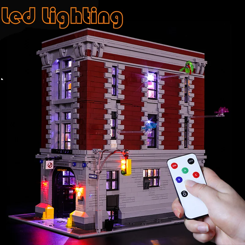 

Led Lighting Kit For 75827 Firehouse Headquarters Ghostbusters Ideas Assemble Toy Led Bricks (Only Led Light Kit)