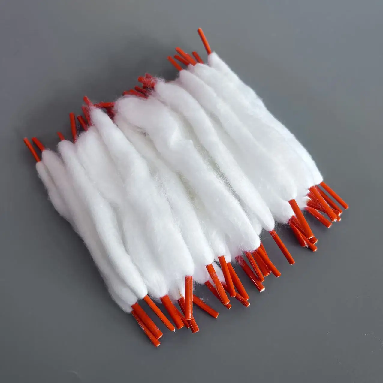 Wholesale Automobiles Dual Heads 3.0/2.5mm ShoeLace Type Organic Cotton Orange Black L120/100mm Bacon Replacement Car Prime Wipe 2