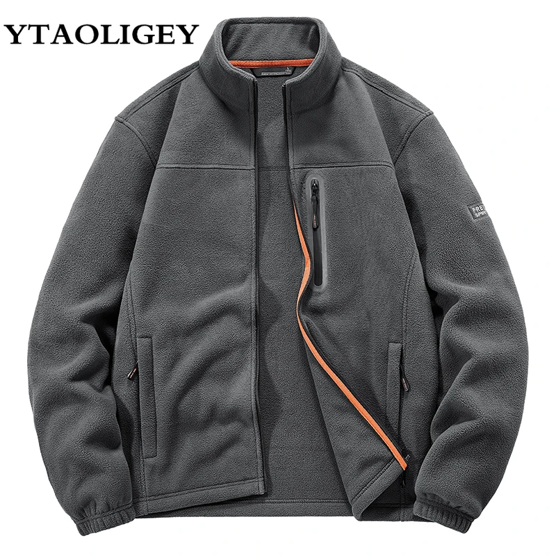 

Men Casual Jackets 2023 Autumn Winter Fleece Polar Warm Jacket Outdoor Mens Brand Windproof Outwear Soft Shell Military Coats