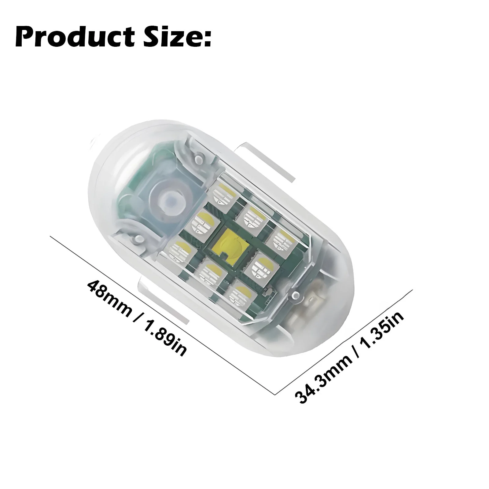 Lampe stroboscopique LED USB 7 couleurs pour drone moto voiture