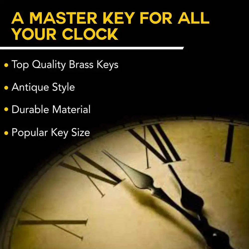 MCDFL ODD clock keys grandfather parts vintage universal master key old kit wind up antique skeleton for furniture bump lock set watch repair tools