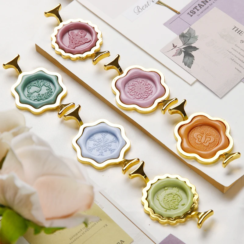 

Wax Sealing Stamp Sealing Ring Shape Holder For Cards Envelopes Wedding Invitations Scrapbooking