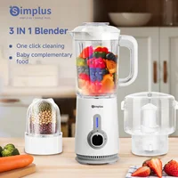 Simplus 3 in 1 Blender  Multi-function 1.25L Capacity 380W Copper Motor 3 Cups With 3 Blade Types Juicing Mincing Grinding 1