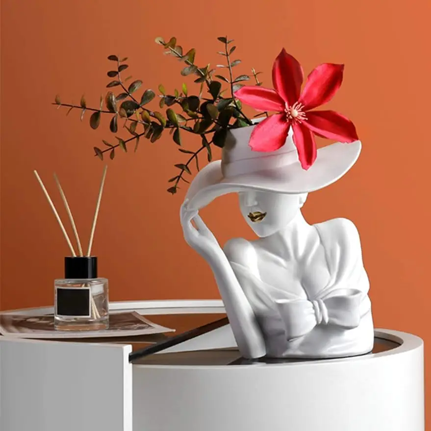 

Elegant Artistic Flower Vase for Home Decor, Ceramic Decorative Vase for Wedding and Events ceramic vase Mainland China