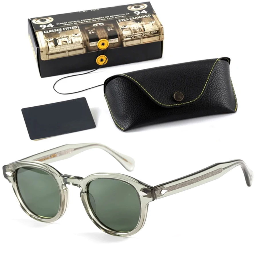 Polarisierte Sonnenbrille Männer UV400 Schutz Johnny Depp Lemtosh Marke Designer Sonnenbrille Für Männliche Retro Acetat Rahmen Oculos