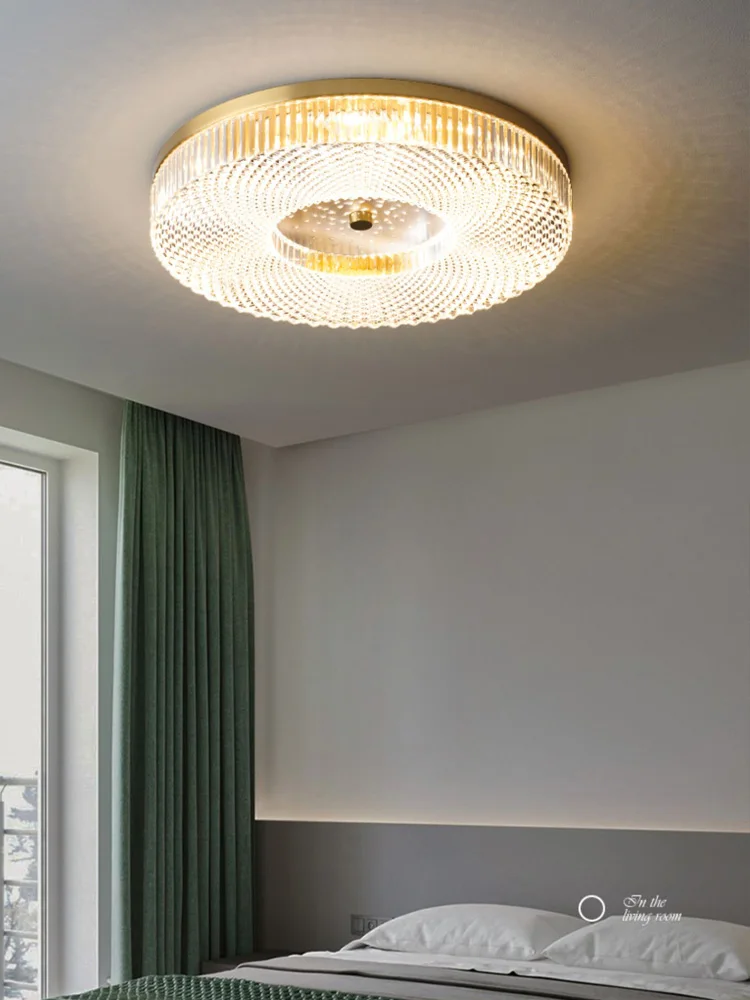 

Round bedroom ceiling lamp designer luxury household atmosphere energy-saving living room creative warm lamps.