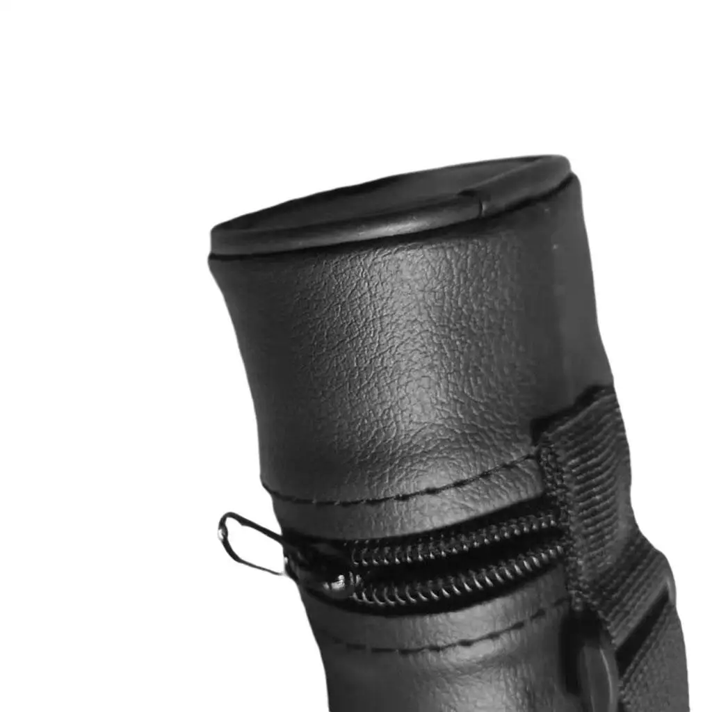 PU Leather Pool Cue Case 2 Holes with Divider with Shoulder Strap Billiards Accessory Billiard Pool Cue Stick Carrying Bag
