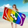 UNO Reverse Card Towel Microfiber Beach Towel Absorbent Quick dry Soft Yoga Swimming Resort Mountain Climbing Towel 1