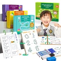 Children Montessori Drawing Toy Pen Control Training Color Shape Math Match Game Set Toddler Learning Activities Educational Toy 1