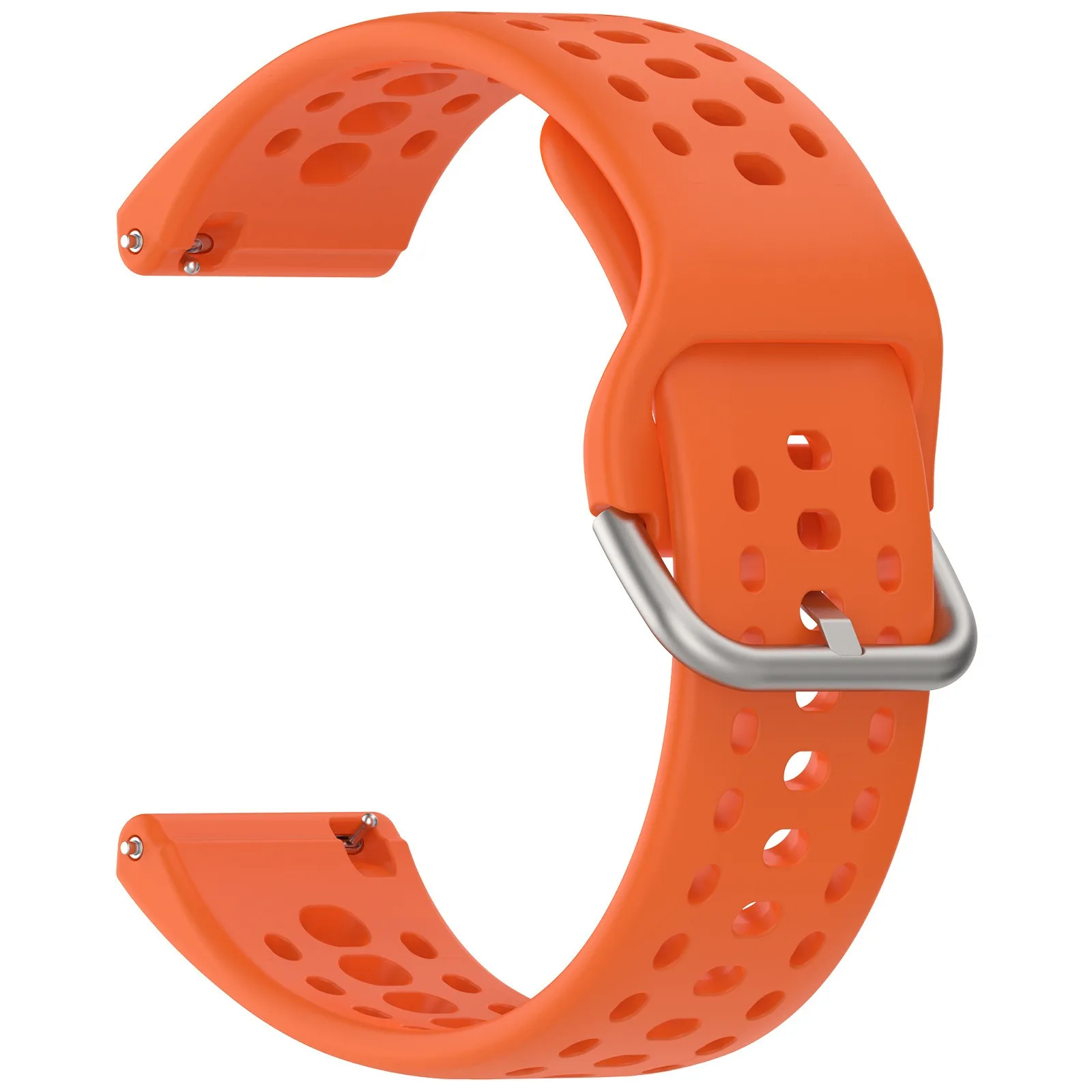 Breathable 22mm Sports Silicone Wristband Strap - Premium Quality Fitness Accessory