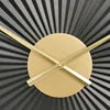 Creative Living Room Wall Clocks Bedroom Luxury Stereoscopic Fanshaped Metal Pointer Wall Clocks Modern Simple Home Decoration 5