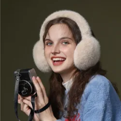 Soft Plush Ear Warmer Winter Warm Earmuffs for Women Men Fashion Solid Color Earflap Outdoor Cold Protection Ear-Muffs Ear Cover