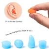 16PCS Silicone Ear Plug Reusable Silicone Wax Earplugs Swimming Moldable Earplugs Noise Reduction Cancelling Sleeping Protection 5